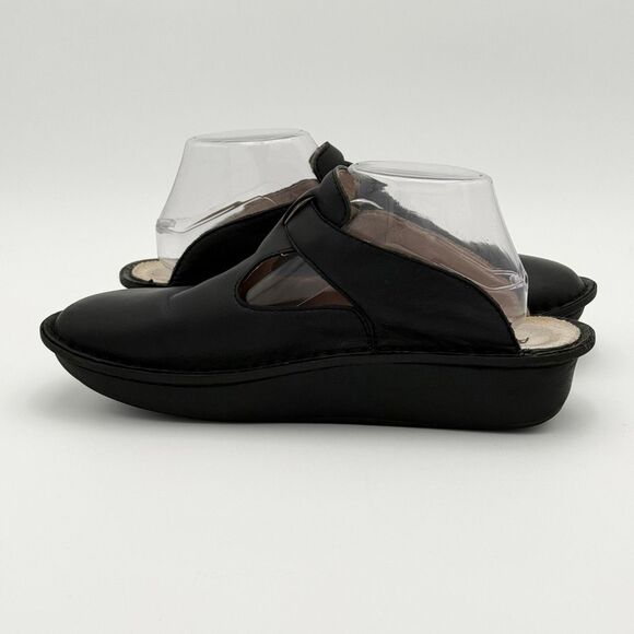 Alegria Classic Black Leather Slip-On Rocker Sole Clogs - Unisex EU 41 / Women’s - Picture 7 of 16